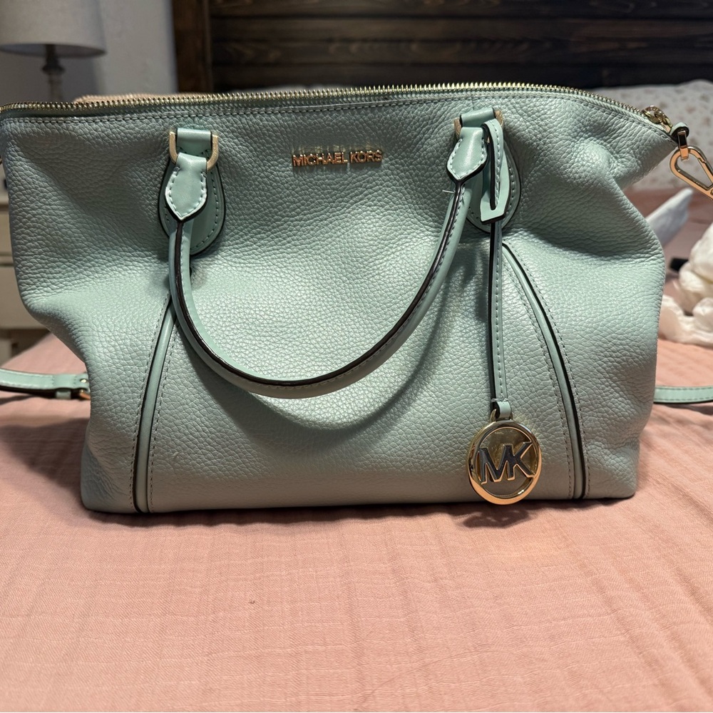 Michael Kors Light Green Satchel